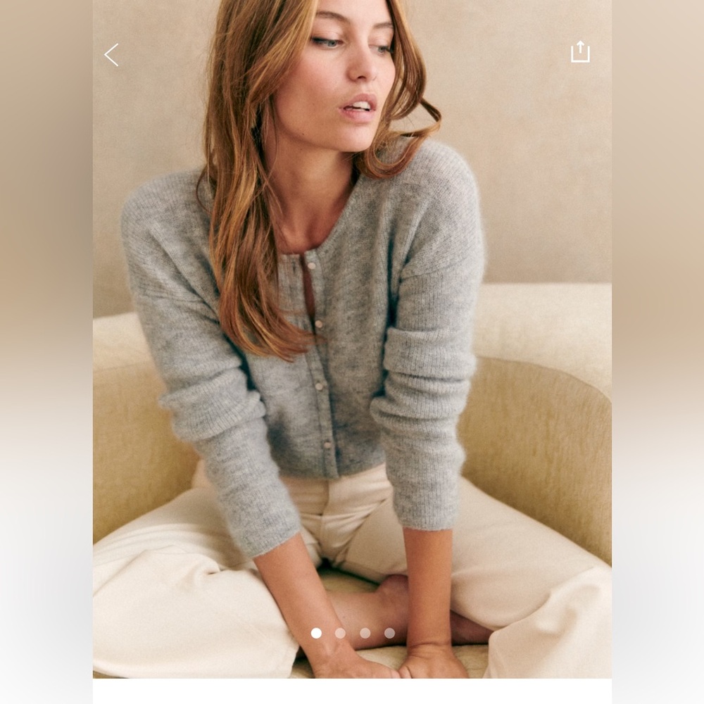 Sezane GASPARD jumper- xxs mottled gray